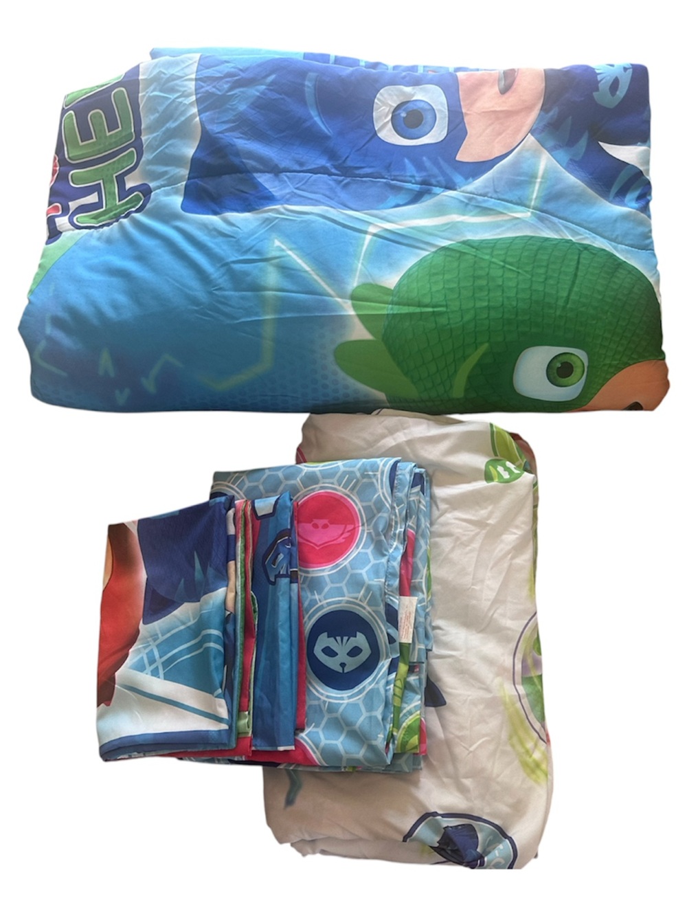 PJ Masks Full Size Bedding Set Comforter Sheets Pillowcases Kids Bedding